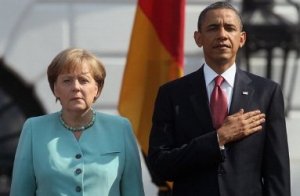 Barrack Obama and Angela Merkel