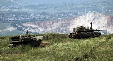 Израиль армия танк солдат на границе с Сирией Сирия Израиль