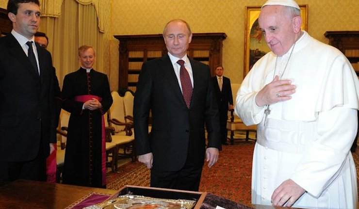 Two forces for peace: President Putin and Pope Francis meet in the Vatican
