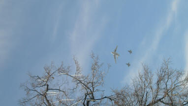 Military Planes Flying Over Moscow 05-09-2015 08