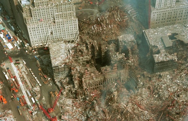 Craters in WTC towers